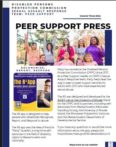 Fall cover of the Peer Support Press Newsletter.