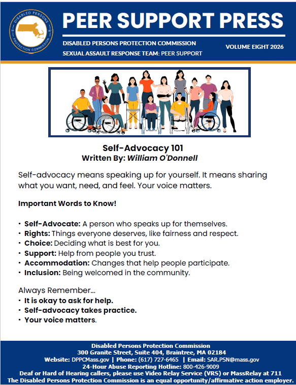 Fall cover of the Peer Support Press Newsletter.