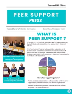 Peer Support Press cover for Summer 2023